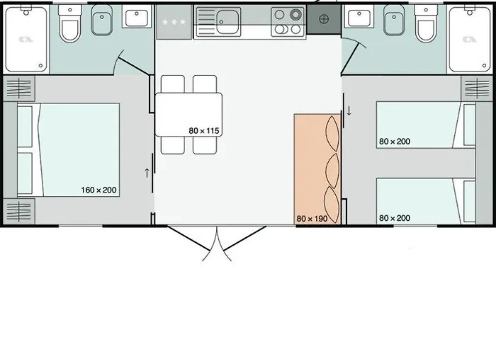 Mobile Homes Nina & Ena, Dalmata *