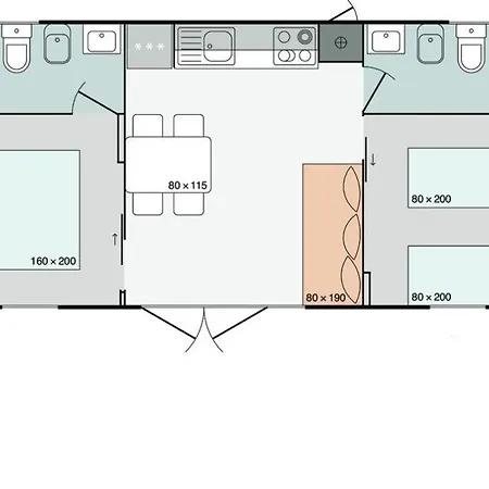 Mobile Homes Nina & Ena, Dalmata *